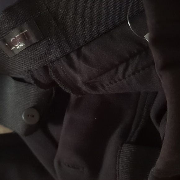 NWT ANN TAYLOR LOFT PETITES HUGH WAIST 0P BLACK ANKLE PANT - Picture 10 of 10